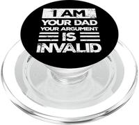 Divertido Vintage I Am Your Dad Your Argument Is Invalid PopSockets PopGrip para MagSafe