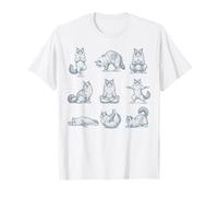 Divertido, Vintage, Ragdoll, Gato, Yoga, meditación, Retro, Envejecido Camiseta
