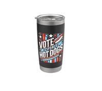 Divertido voto electoral de Estados Unidos para comida de perros calientes Vaso térmico de acero inoxidable de doble pared