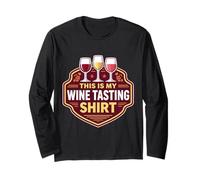 Divertido Winetesting Evento Amante Goer Esta es mi cata de vinos Manga Larga