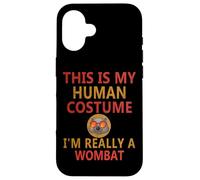 Divertido Wombat Humor This Is My Human Costume Water Wombat Carcasa para iPhone 16
