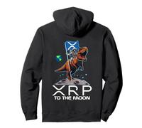 Divertido XRP T Rex & Astronauta Crypto Novio Novia Sudadera con Capucha