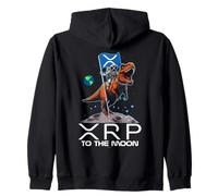 Divertido XRP T Rex & Astronauta Crypto Novio Novia Sudadera con Capucha