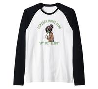 Divertido y aterrador Halloween Cansada Moms Club Ay Mis Hijos Camiseta Manga Raglan