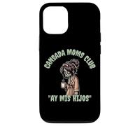 Divertido y aterrador Halloween Cansada Moms Club Ay Mis Hijos Carcasa para iPhone 12/12 Pro