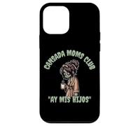 Divertido y aterrador Halloween Cansada Moms Club Ay Mis Hijos Carcasa para iPhone 12 mini