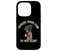 Divertido y aterrador Halloween Cansada Moms Club Ay Mis Hijos Carcasa para iPhone 14 Pro