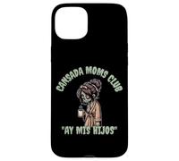 Divertido y aterrador Halloween Cansada Moms Club Ay Mis Hijos Carcasa para iPhone 15 Plus