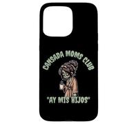 Divertido y aterrador Halloween Cansada Moms Club Ay Mis Hijos Carcasa para iPhone 15 Pro Max