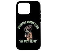 Divertido y aterrador Halloween Cansada Moms Club Ay Mis Hijos Carcasa para iPhone 16 Pro