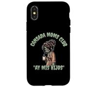 Divertido y aterrador Halloween Cansada Moms Club Ay Mis Hijos Carcasa para iPhone X/XS