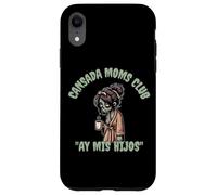 Divertido y aterrador Halloween Cansada Moms Club Ay Mis Hijos Carcasa para iPhone XR