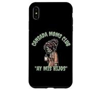 Divertido y aterrador Halloween Cansada Moms Club Ay Mis Hijos Carcasa para iPhone XS Max