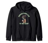 Divertido y aterrador Halloween Cansada Moms Club Ay Mis Hijos Sudadera con Capucha