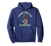 Divertido y aterrador Halloween Cansada Moms Club Ay Mis Hijos Sudadera con Capucha