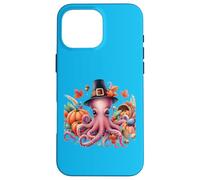Divertido y caprichoso Octo-Peregrino de Acción de Gracias - Pulpo Carcasa para iPhone 16 Pro MAX