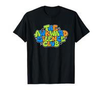 Divertido y Colorido The Awkward Silence Club Declaración Camiseta