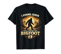 Divertido y Lindo encontré a Jesús todavía Buscando Bigfoot Camiseta