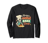 Divertido y Lindo Esqueleto Mental Hornear los Amantes de la repostería Hobby Manga Larga