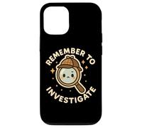 Divertido y Lindo Personaje Recuerda investigar Carcasa para iPhone 12/12 Pro