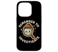 Divertido y Lindo Personaje Recuerda investigar Carcasa para iPhone 14 Pro