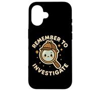 Divertido y Lindo Personaje Recuerda investigar Carcasa para iPhone 16