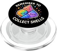 Divertido y Lindo Personaje Remember to Collect Shells PopSockets PopGrip para MagSafe