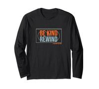 Divertido y nostálgico Be Kind Rewind en VHS Manga Larga