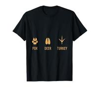 Divertido y sutil zorro ciervo pavo Camiseta