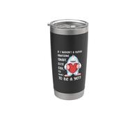 Divertido Yeti Amante Chica Mujer Cita Abominable Muñeco de Nieve Frase Vaso térmico de acero inoxidable de doble pared