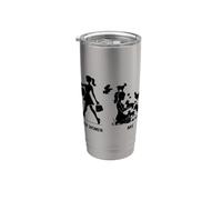 divertido yo y otras mujeres cabras y gallinas Vaso térmico de acero inoxidable de doble pared