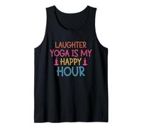 Divertido Yoga de la risa Yoga es mi hora feliz Camiseta sin Mangas