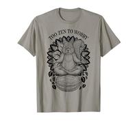 Divertido Yoga Lindo Ardilla Meditación Demasiado Zen para Preocuparse Animal Camiseta