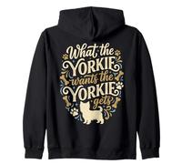 Divertido Yorkie Dog Mom Dad Yorkshire Terrier Lover Sudadera con Capucha