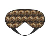 Divertido Yorkie Printing Soft Dual Use Sleep Blocks Light Efficiently Blackout Eye Mask para dormir