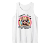 Divertido Yorkshire Terrier Tiny Boss Actitud Sarcástica Perro Mamá Camiseta sin Mangas