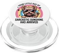 Divertido Yorkshire Terrier Tiny Boss Actitud Sarcástica Perro Mamá PopSockets PopGrip para MagSafe