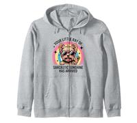Divertido Yorkshire Terrier Tiny Boss Actitud Sarcástica Perro Mamá Sudadera con Capucha