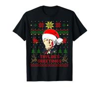 Divertido Zachary Presidente Taylor Feo suéter de Navidad Invierno Camiseta
