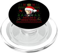 Divertido Zachary Presidente Taylor Feo suéter de Navidad Invierno PopSockets PopGrip para MagSafe