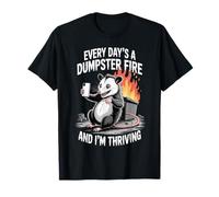 Divertido zarigüeya Todos los días Meme Zarigüeya de Fuego del contenedor de Basura Camiseta