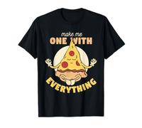 Divertido Zen Pizza Espiritual Budismo Yoga Meditación Hombres Mujeres Camiseta