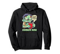 Divertido Zombie Adicto al café Modo Zombrew Humor matutino no-muerto Sudadera con Capucha
