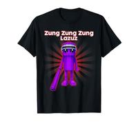 Divertido Zung Zung Lazuz Escape Tsunami Brainrot para niños y niños Camiseta