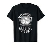 Divertidos 10 años Sobrio, Toda una Vida para Decir Camiseta