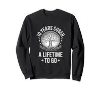 Divertidos 10 años Sobrio, Toda una Vida para Decir Sudadera