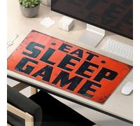 Divertidos accesorios de escritorio para el trabajo, comer, dormir, jugar: The Gamer'S Life, alfombrilla de mouse divertida para escritorio