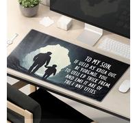 Divertidos accesorios de escritorio para el trabajo, explorando lo desconocido: un viaje de padre e hijo, alfombrilla de mouse divertida para escritorio