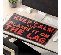 Divertidos accesorios de escritorio para el trabajo Keep Calm And Blame It On The Lag Mouse Pad The Mouse Pad The Mouse Pad Funny Funny Mouse Pads para escritorio
