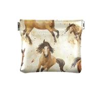 Divertidos accesorios de viaje de piel sintética estilo yermo para mujeres, niños y niñas, divertido estilo de yerba de caballo, talla única, moderno, Divertido estilo de caballo yermo, Talla única,